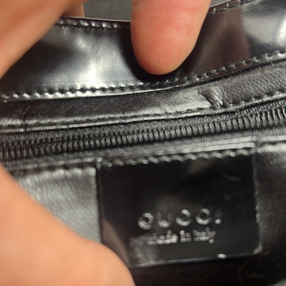 Vintage 1990’s Gucci Satin and Leather Shoulder Bag - Picture 16 of 16